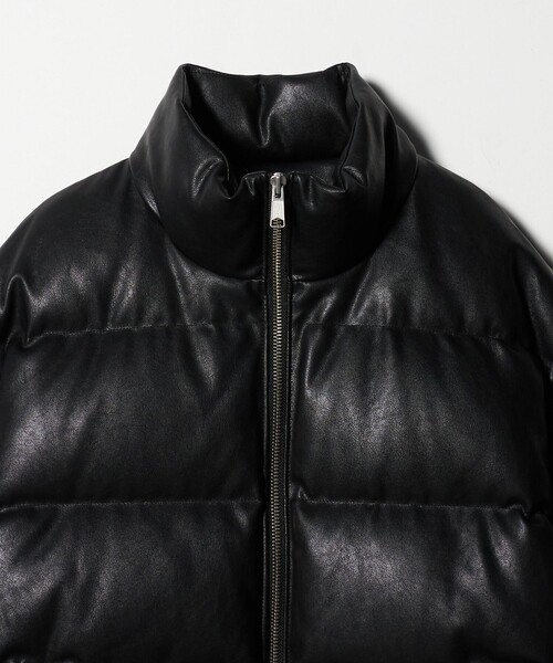 MONKEY TIME（モンキータイム）の「レザーライク ダウン ジャケット（ダウンジャケット/コート・メンズ・ブラック/ダークブラウン・S/M/L/XL）」の10枚目の写真