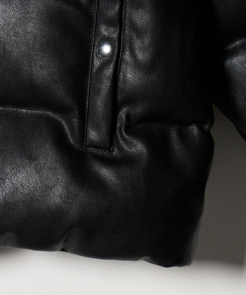 MONKEY TIME（モンキータイム）の「レザーライク ダウン ジャケット（ダウンジャケット/コート・メンズ・ブラック/ダークブラウン・S/M/L/XL）」の12枚目の写真