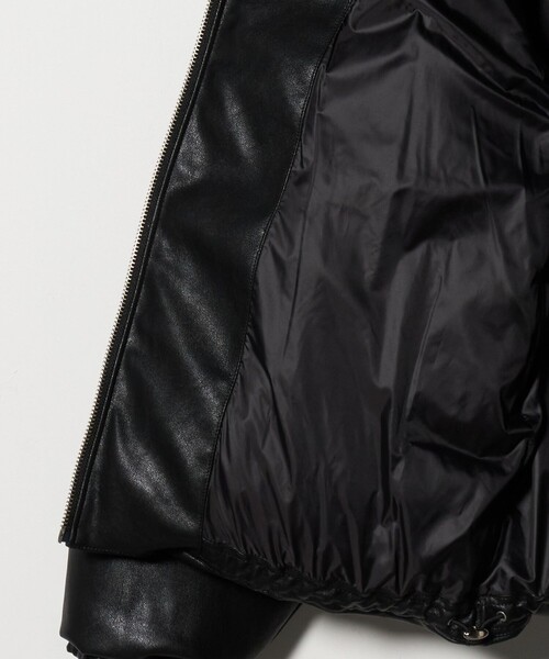 MONKEY TIME（モンキータイム）の「レザーライク ダウン ジャケット（ダウンジャケット/コート・メンズ・ブラック/ダークブラウン・S/M/L/XL）」の16枚目の写真