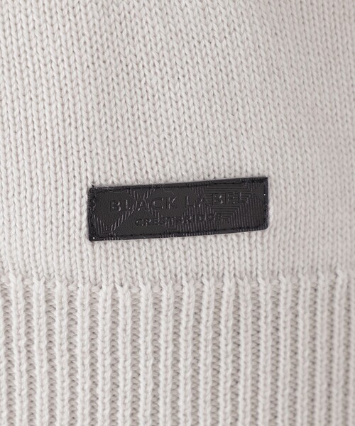 BLACK LABEL CRESTBRIDGE（ブラックレーベル・クレストブリッジ）の「プレーティングカラーシャドーチェックドライバーズニット（パーカー・メンズ・ホワイト系その他/パープル系その他2/グレー系その他/ブラック・M/L/XL）」の21枚目の写真