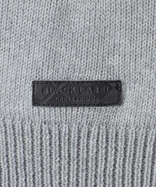 BLACK LABEL CRESTBRIDGE（ブラックレーベル・クレストブリッジ）の「プレーティングカラーシャドーチェックドライバーズニット（パーカー・メンズ・ホワイト系その他/パープル系その他2/グレー系その他/ブラック・M/L/XL）」の16枚目の写真
