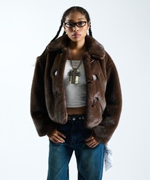 ブラウンファーブルゾン ブルゾン（ブラウン/茶色系・フェイクファー）ファッション通販 - ZOZOTOWN