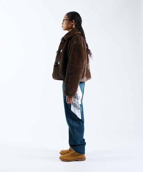 FTW（エフティダブリュー）の「F/FUR VOLUME BLOUSON（ブルゾン・レディース・ブラウン/ベージュ/ブルー・FREE）」の9枚目の写真