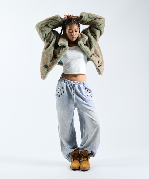 FTW（エフティダブリュー）の「F/FUR VOLUME BLOUSON（ブルゾン・レディース・ブラウン/ベージュ/ブルー・FREE）」の14枚目の写真