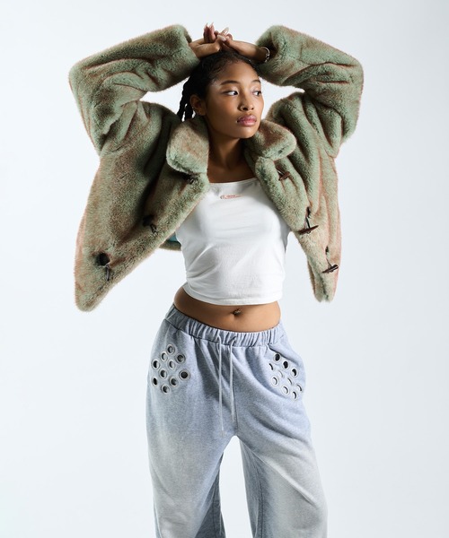 FTW（エフティダブリュー）の「F/FUR VOLUME BLOUSON（ブルゾン・レディース・ブラウン/ベージュ/ブルー・FREE）」の12枚目の写真