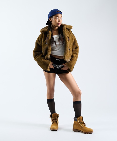 FTW（エフティダブリュー）の「F/FUR VOLUME BLOUSON（ブルゾン・レディース・ブラウン/ベージュ/ブルー・FREE）」の21枚目の写真