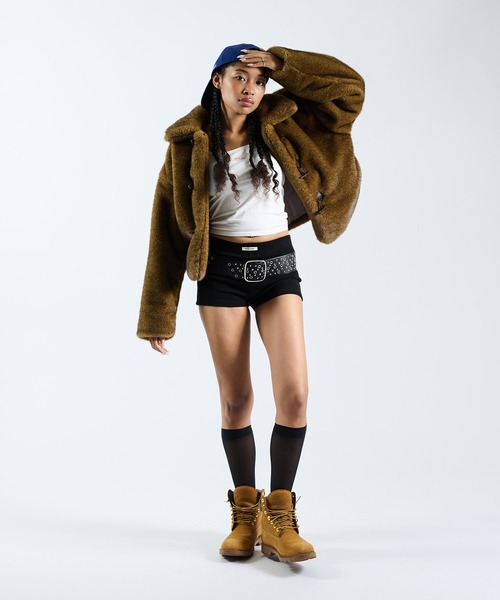 FTW（エフティダブリュー）の「F/FUR VOLUME BLOUSON（ブルゾン・レディース・ブラウン/ベージュ/ブルー・FREE）」の22枚目の写真