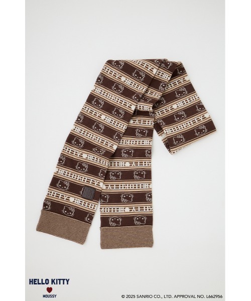 MOUSSY（マウジー）の「HELLO KITTY RETRO STRIPE ストール（ストール/ショール・レディース・ネイビー/ブラウン・FREE）」の9枚目の写真