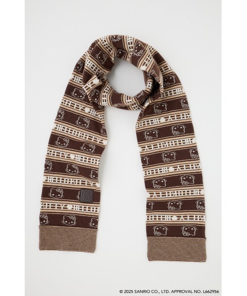 MOUSSY（マウジー）の「HELLO KITTY RETRO STRIPE ストール（ストール/ショール・レディース・ネイビー/ブラウン・FREE）」の12枚目の写真