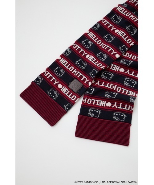 MOUSSY（マウジー）の「HELLO KITTY RETRO STRIPE ストール（ストール/ショール・レディース・ネイビー/ブラウン・FREE）」の6枚目の写真