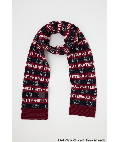 MOUSSY（マウジー）の「HELLO KITTY RETRO STRIPE ストール（ストール/ショール・レディース・ネイビー/ブラウン・FREE）」の8枚目の写真