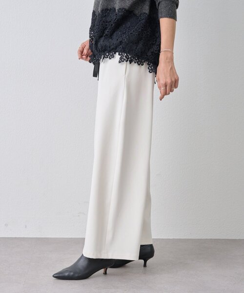 BEARDSLEY(ビアズリー)の「裏起毛ウエストリブパンツ(その他パンツ・レディース・ブラック/キャメル/ホワイト・0/2/1)」の5枚目の写真