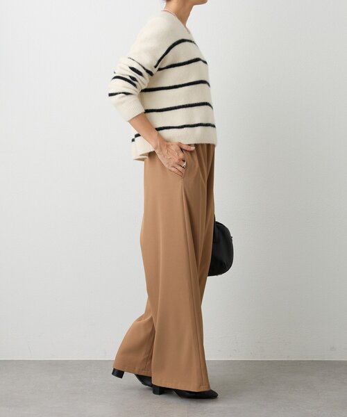 BEARDSLEY(ビアズリー)の「裏起毛ウエストリブパンツ(その他パンツ・レディース・ブラック/キャメル/ホワイト・0/2/1)」の20枚目の写真