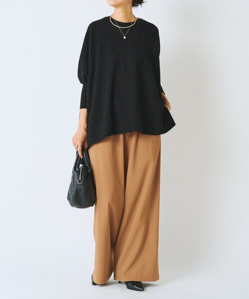 BEARDSLEY(ビアズリー)の「裏起毛ウエストリブパンツ(その他パンツ・レディース・ブラック/キャメル/ホワイト・0/2/1)」の18枚目の写真