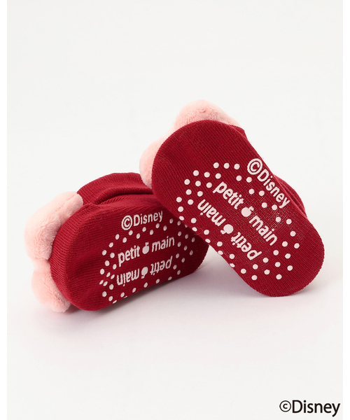 petit main（プティマイン）の「【Disney】モチーフリボンカップソックス（ベビーシューズ/ベビーソックス・キッズ・レッド/ライトグレー/アイボリー・9-11cm/11-13cm）」の7枚目の写真