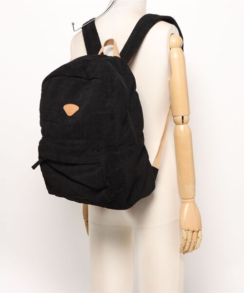 BILLABONG(ビラボン)の「BILLABONG レディース 24E653502-SCHOOLS OU バックパック/リュック 【2025年秋冬モデル】 @autumn/ビラボンコーデュロイリュック(バックパック/リュック・レディース・ブラック・FREE)」の7枚目の写真