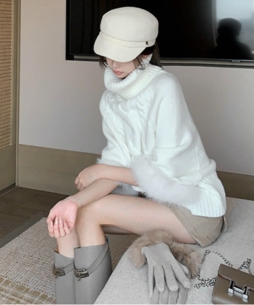 ルフィル☆ニット 小さいサイズ]ホールガーメント(R)ドルマンスリーブニット（長袖