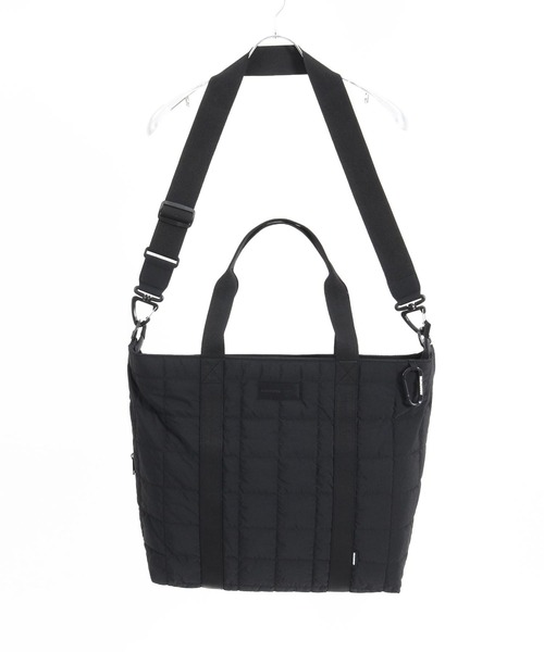 ADAM PATEK（アダムパテック）の「【RES】【ADAMPATEK】square quilt shoulder tote bag/スクエアキルトビッグショルダートートバッグ（トートバッグ・メンズ・カーキ/グレー/ブラック・FREE）」の11枚目の写真