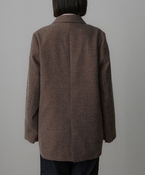 Floran（フローラン）の「ツイードテーラードジャケット（テーラードジャケット・レディース・ブラック/ブラウン・FREE）」の18枚目の写真