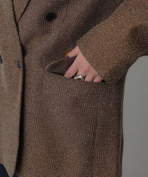 Floran（フローラン）の「ツイードテーラードジャケット（テーラードジャケット・レディース・ブラック/ブラウン・FREE）」の13枚目の写真