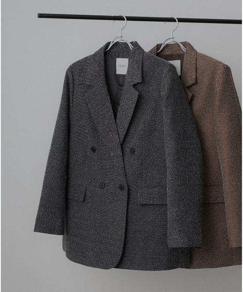 Floran（フローラン）の「ツイードテーラードジャケット（テーラードジャケット・レディース・ブラック/ブラウン・FREE）」の15枚目の写真