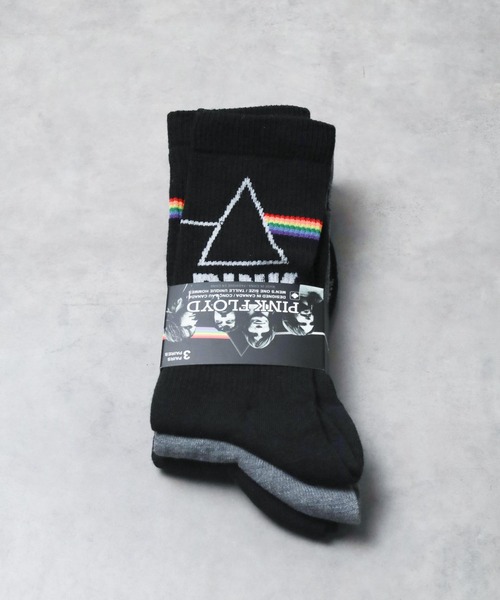 ARCHIVER(アーカイバ)の「【RES】【Perri's Socks(ぺリーズソックス)】Pink Floyd 3Pソックス(ソックス/靴下・メンズ・ブラック・FREE)」の7枚目の写真