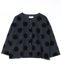 ノーカラージャケット（ドット柄）ファッション通販 - ZOZOTOWN