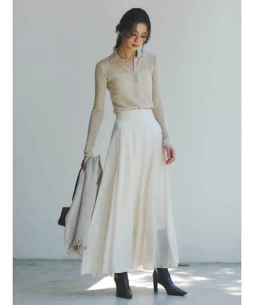 10/25〜26限定特価！anuans ファインシアーフレアスカート ファインシアーフレアスカート（スカート）｜anuans（アニュアンス）の