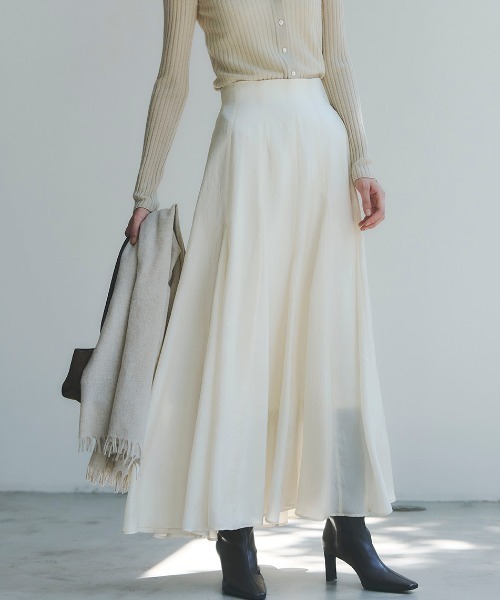 ファインシアーフレアスカート（スカート）｜anuans（アニュアンス）の