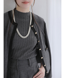 La TOTALITE | 《追加》【洗える】バイカラーアンサンブルカーディガン(アンサンブル)