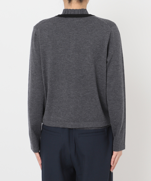 La TOTALITE（ラトータリテ）の「《追加》【洗える】バイカラーアンサンブルカーディガン（アンサンブル・レディース・チャコールグレー・FREE）」の12枚目の写真