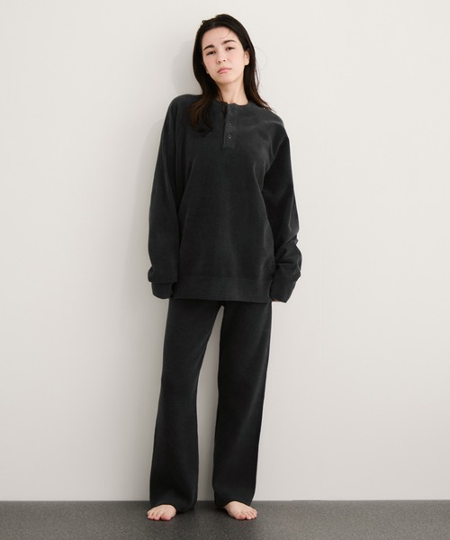 Healthknit(ヘルスニット)の「【Healthknit/ヘルスニット】Silky Mole Knit Pants/セットアップ対応(その他パンツ・レディース・ブラウン系その他2/チャコールグレー・FREE)」の5枚目の写真