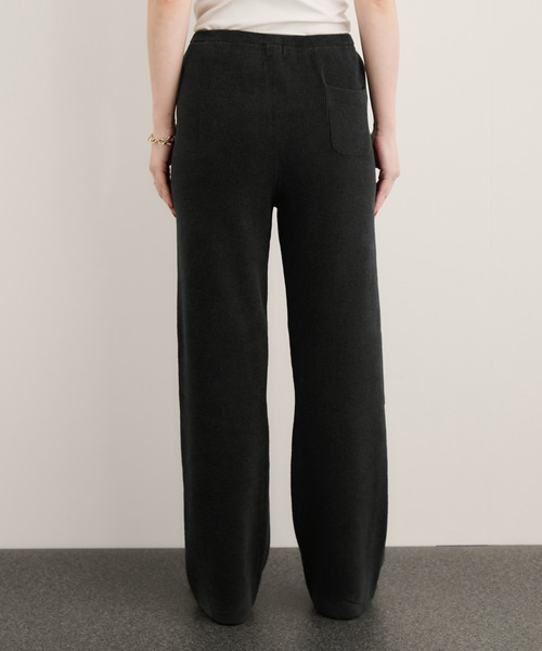 Healthknit(ヘルスニット)の「【Healthknit/ヘルスニット】Silky Mole Knit Pants/セットアップ対応(その他パンツ・レディース・ブラウン系その他2/チャコールグレー・FREE)」の9枚目の写真