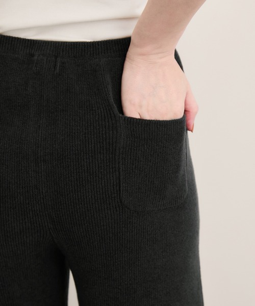 Healthknit(ヘルスニット)の「【Healthknit/ヘルスニット】Silky Mole Knit Pants/セットアップ対応(その他パンツ・レディース・ブラウン系その他2/チャコールグレー・FREE)」の11枚目の写真