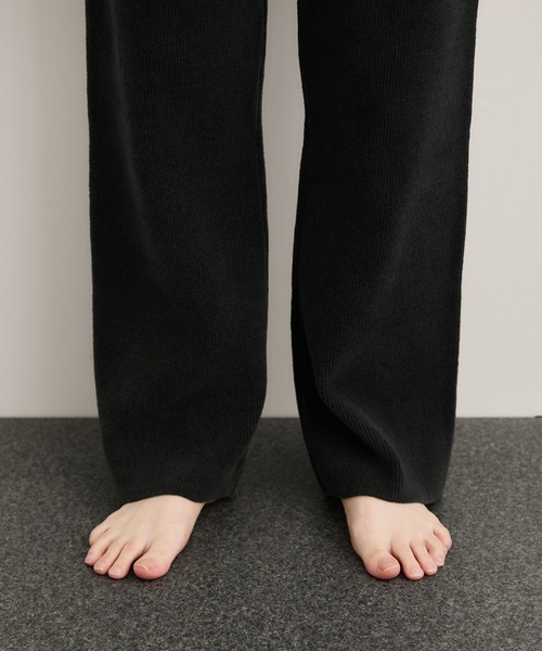 Healthknit(ヘルスニット)の「【Healthknit/ヘルスニット】Silky Mole Knit Pants/セットアップ対応(その他パンツ・レディース・ブラウン系その他2/チャコールグレー・FREE)」の12枚目の写真