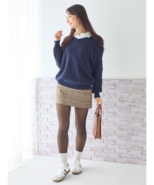 tutuanna（チュチュアンナ）の「まるで素肌のようなフェイクタイツ110デニール（タイツ/ストッキング・レディース・ブラック/ライトベージュ/ベージュ系3/ベージュ系7・S-M/M-L/L-XL）」の19枚目の写真