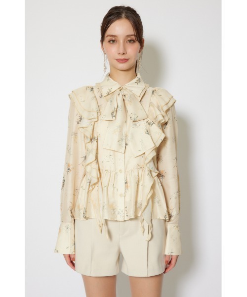 rienda(リエンダ)の「2WAYフリルフラワーブラウス 秋服 冬服(シャツ/ブラウス・レディース・イエロー系その他・FREE)」の8枚目の写真