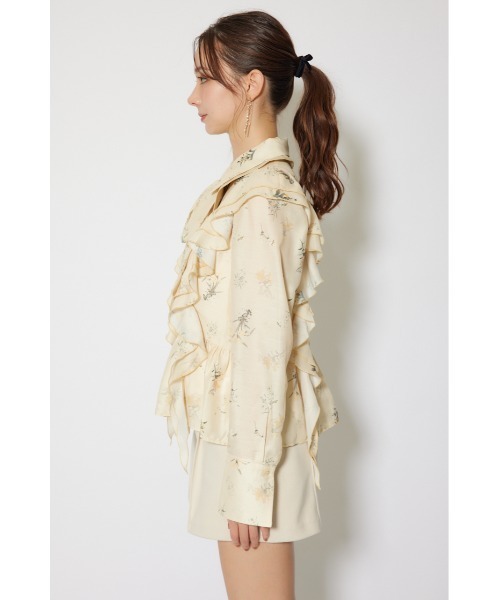 rienda(リエンダ)の「2WAYフリルフラワーブラウス 秋服 冬服(シャツ/ブラウス・レディース・イエロー系その他・FREE)」の9枚目の写真
