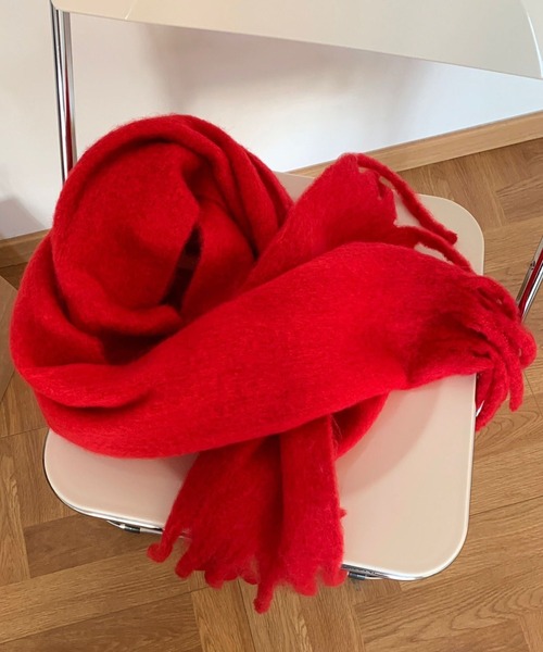 セール】カラーアソートビッグストール/マフラー/フリンジ ボリューム