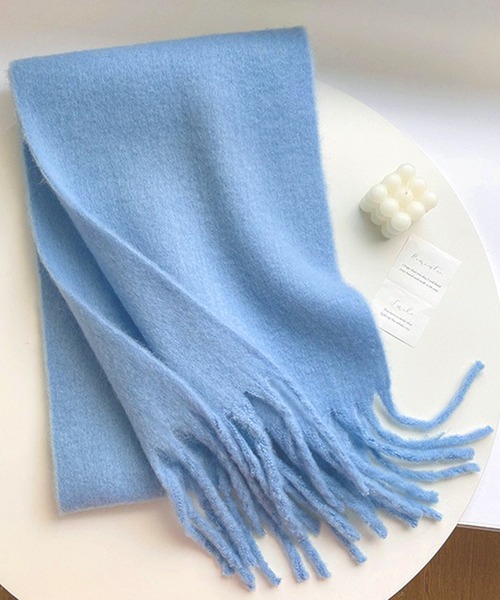 セール】カラーアソートビッグストール/マフラー/フリンジ ボリューム