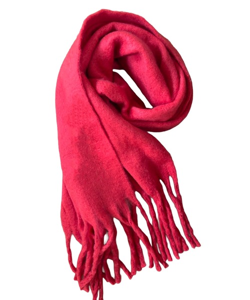 セール】カラーアソートビッグストール/マフラー/フリンジ ボリューム