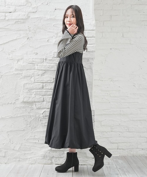 Honeys(ハニーズ)の「サイドレースアップブーツ(ブーツ・レディース・グレイッシュベージュ/ブラウン/ブラック・LL/L/S/M)」の6枚目の写真