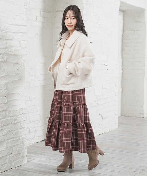 Honeys(ハニーズ)の「サイドレースアップブーツ(ブーツ・レディース・グレイッシュベージュ/ブラウン/ブラック・LL/L/S/M)」の10枚目の写真