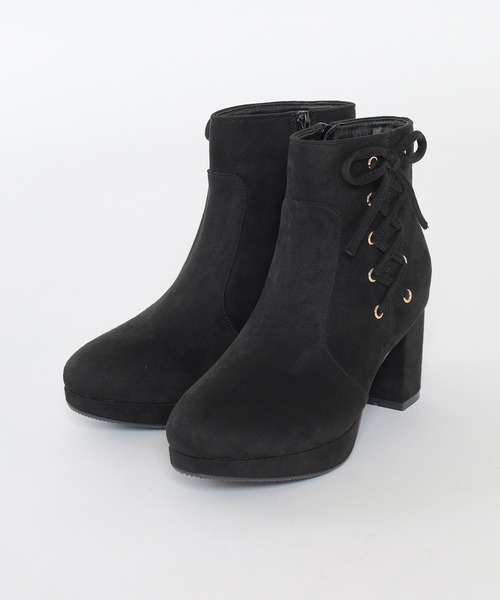 Honeys(ハニーズ)の「サイドレースアップブーツ(ブーツ・レディース・グレイッシュベージュ/ブラウン/ブラック・LL/L/S/M)」の15枚目の写真