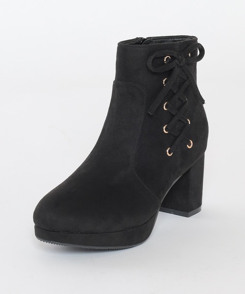 Honeys(ハニーズ)の「サイドレースアップブーツ(ブーツ・レディース・グレイッシュベージュ/ブラウン/ブラック・LL/L/S/M)」の16枚目の写真