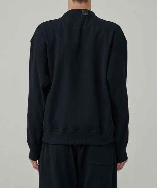 N.HOOLYWOOD(N.ハリウッド)の「【N.HOOLYWOOD/エヌハリウッド】別注 WAFFLE P/O SWEAT(Tシャツ/カットソー・メンズ・ブラック/ダークグレー・38/40/36)」の9枚目の写真