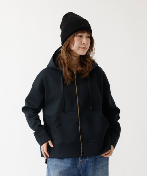 DESIGNWORKS(デザインワークス)の「【セットアップ対応】ダブルエアーフリルジップパーカー(パーカー・レディース・グレー・フリー)」の2枚目の写真