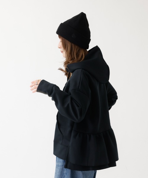 DESIGNWORKS(デザインワークス)の「【セットアップ対応】ダブルエアーフリルジップパーカー(パーカー・レディース・グレー・フリー)」の3枚目の写真