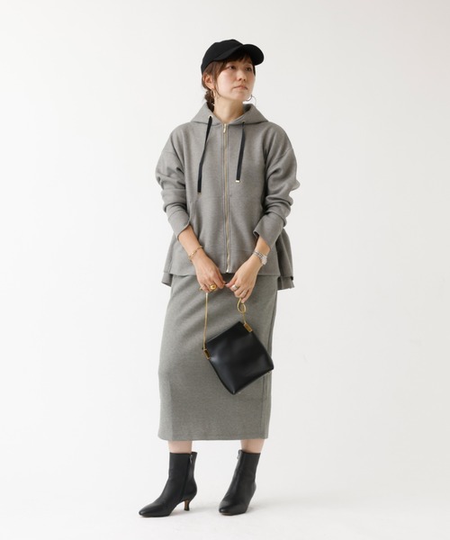 DESIGNWORKS(デザインワークス)の「【セットアップ対応】ダブルエアーフリルジップパーカー(パーカー・レディース・グレー・フリー)」の13枚目の写真