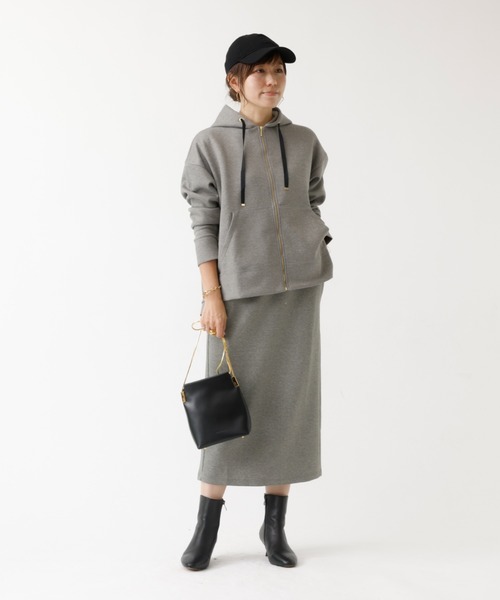 DESIGNWORKS(デザインワークス)の「【セットアップ対応】ダブルエアーフリルジップパーカー(パーカー・レディース・グレー・フリー)」の16枚目の写真